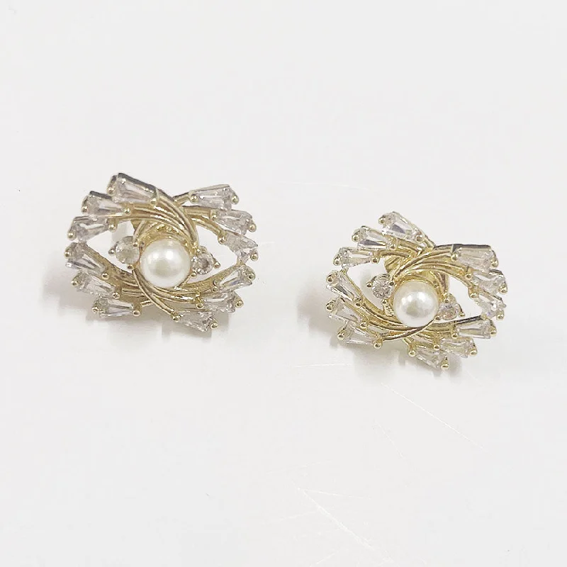 Pearl Stud Earrings