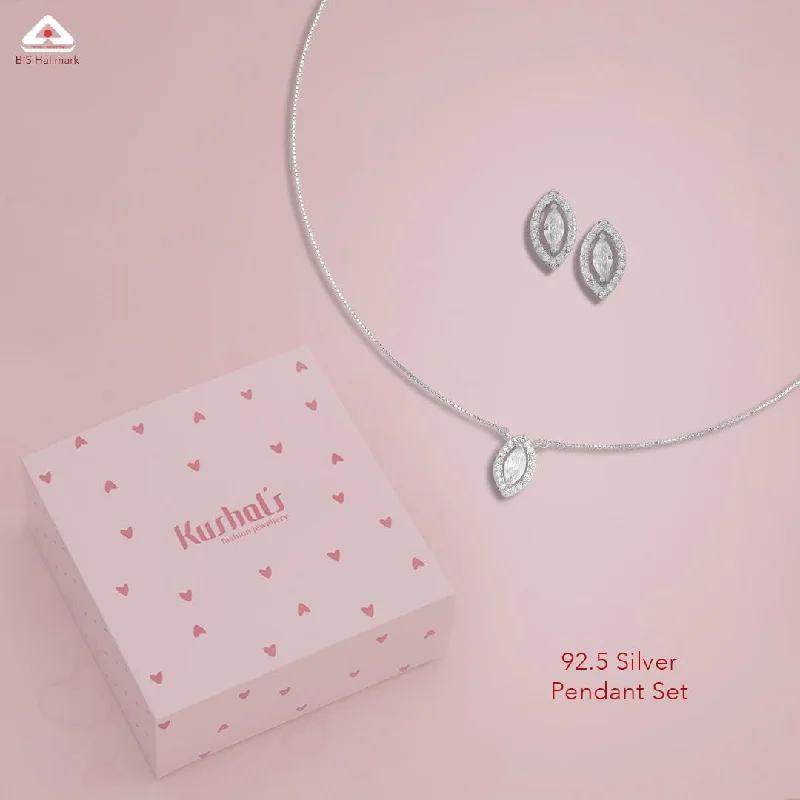 Heart Shaped Necklace-92.5 Silver Necklace 182946