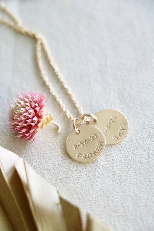 Handmade Wedding Necklace-little loves necklace { gold + silver }