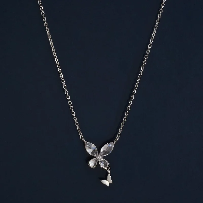 Designer Necklace for Evening-92.5 Silver Necklace 183174