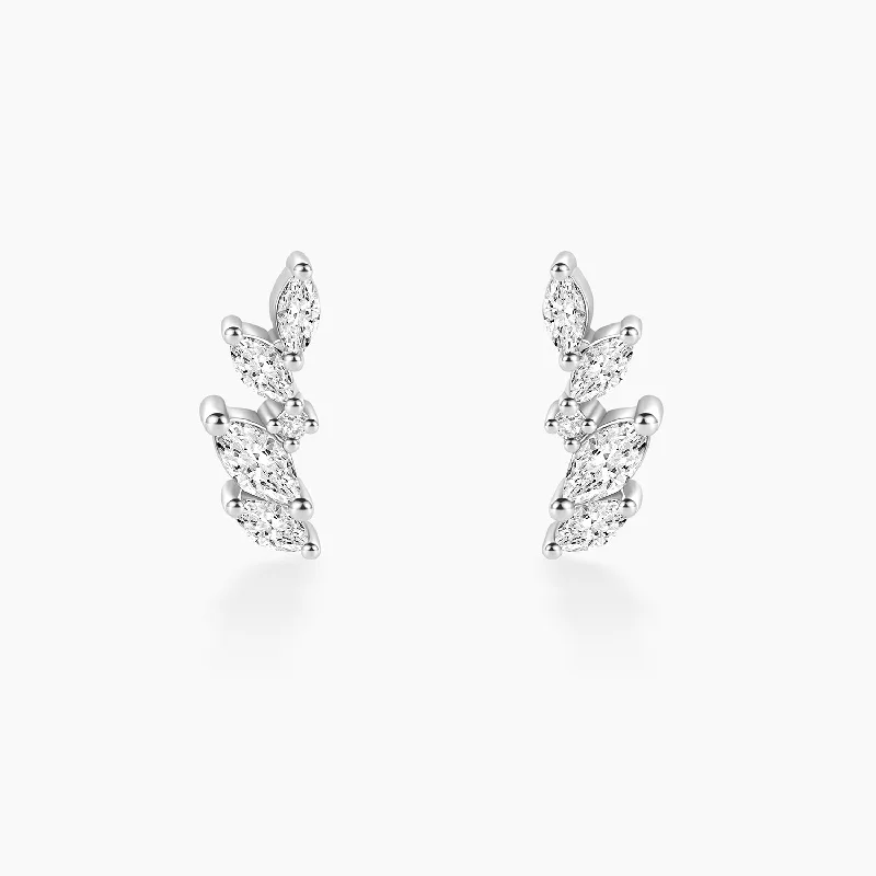 Classic Round Earrings-Dainty Moissanite Earrings