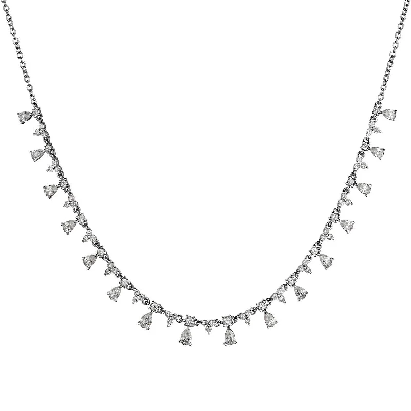 Trendy Choker Necklace-DIAMOND SPRINKLE NECKLACE