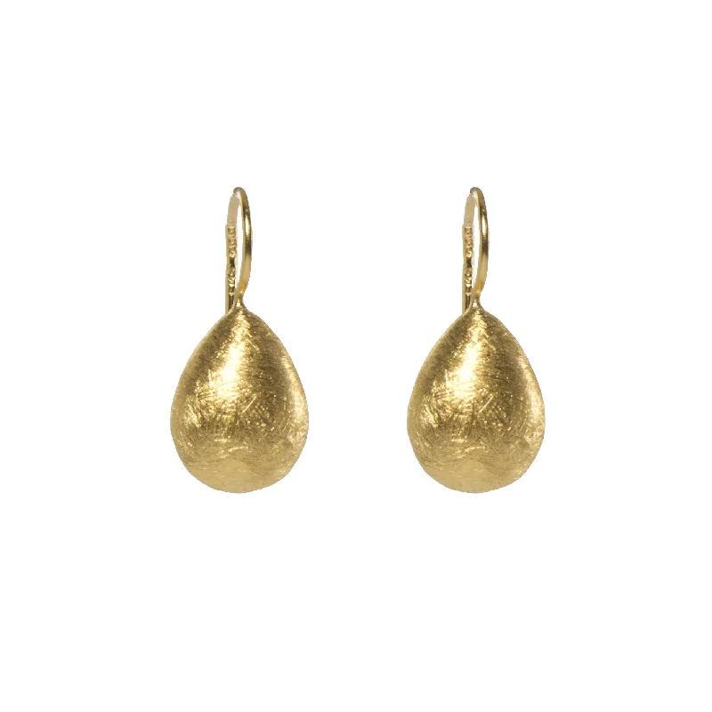 High-Quality Diamond Earrings-Gold Drop Earrings 24K Fair Trade Gold Vermeil