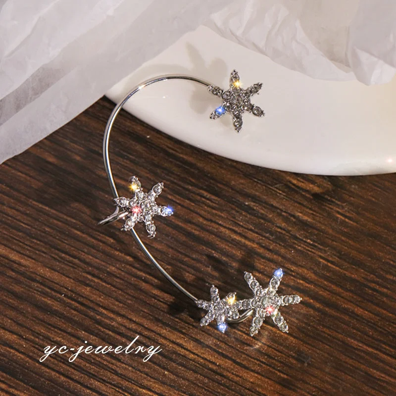 Snowflake Silver Right Ear