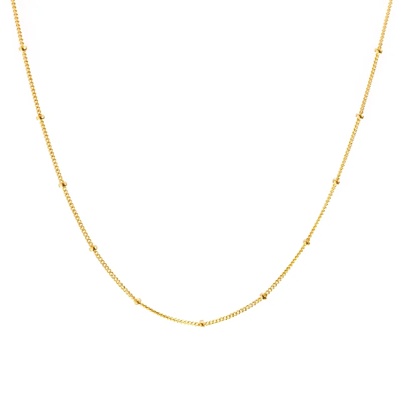 Unique Chain Necklace-Gold Satellite Necklace