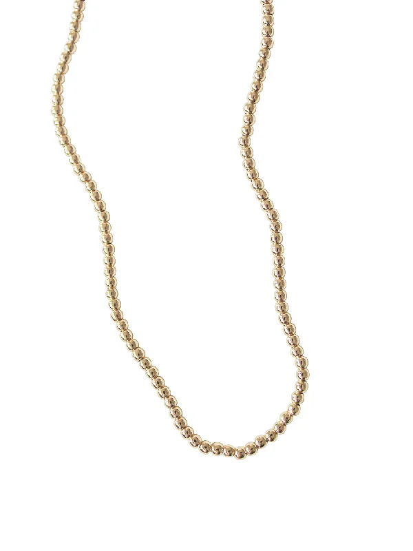 Gold Necklace with Sapphires-Adda Necklace 4mm