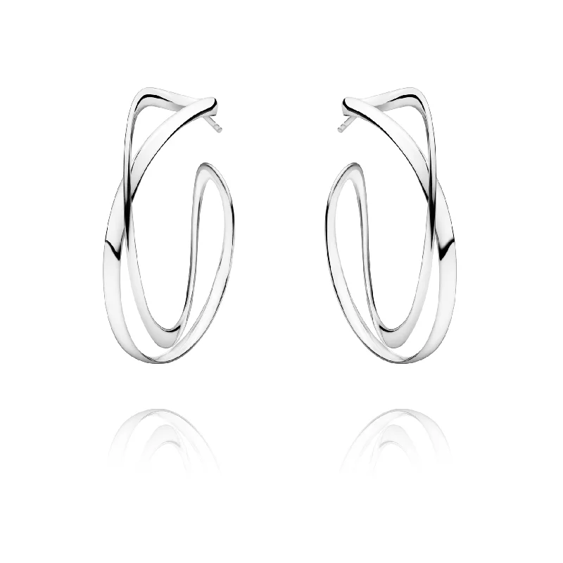 Fashion Earrings for Wedding Day-Infinity Hoop Earrings, Large