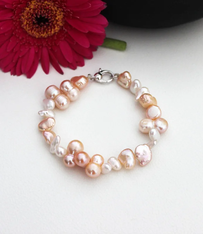 Dainty Gold Bracelet-Aurora Pearl Bracelet Chic Baroque