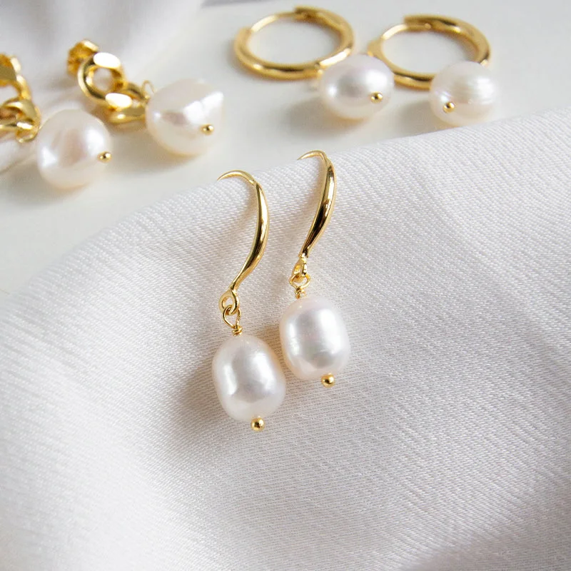 Colorful Drop Earrings-Essence Pearl Earrings