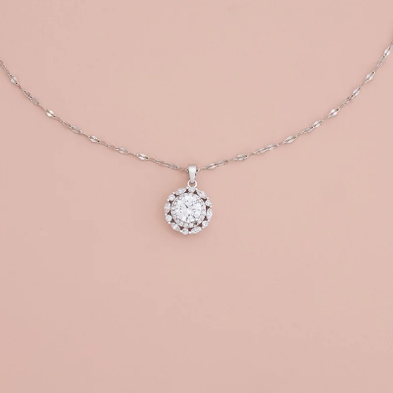 Dazzling Silver Necklace-Trendy Necklace 178682