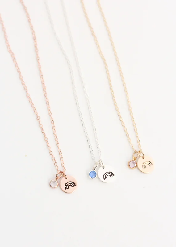 Fashion Jewelry Necklace for Women-rainbow necklace {silver + gold}