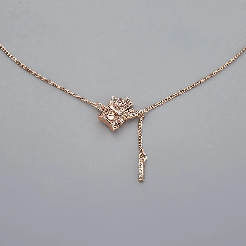 Diamond Heart Necklace-Trendy Necklace 171845