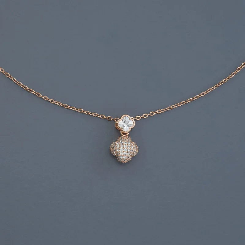 Heart Necklace with Diamonds-Trendy Necklace 179072