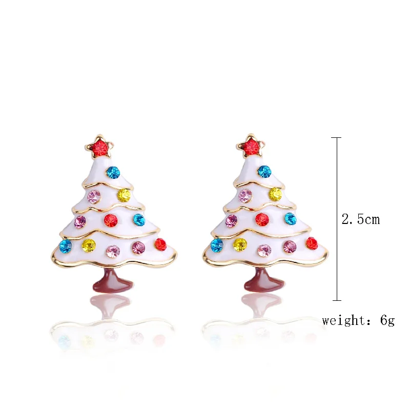 SD-14 White Colorful Crystals Tree