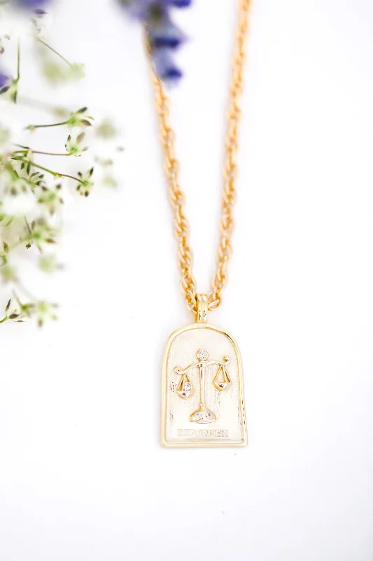 Elegant Wedding Necklace-Enneagram Type One Necklace { Silver + Gold }