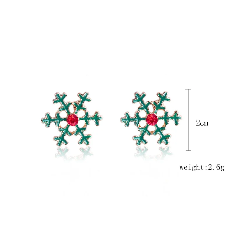 SD-10 Large Green Snowflakes