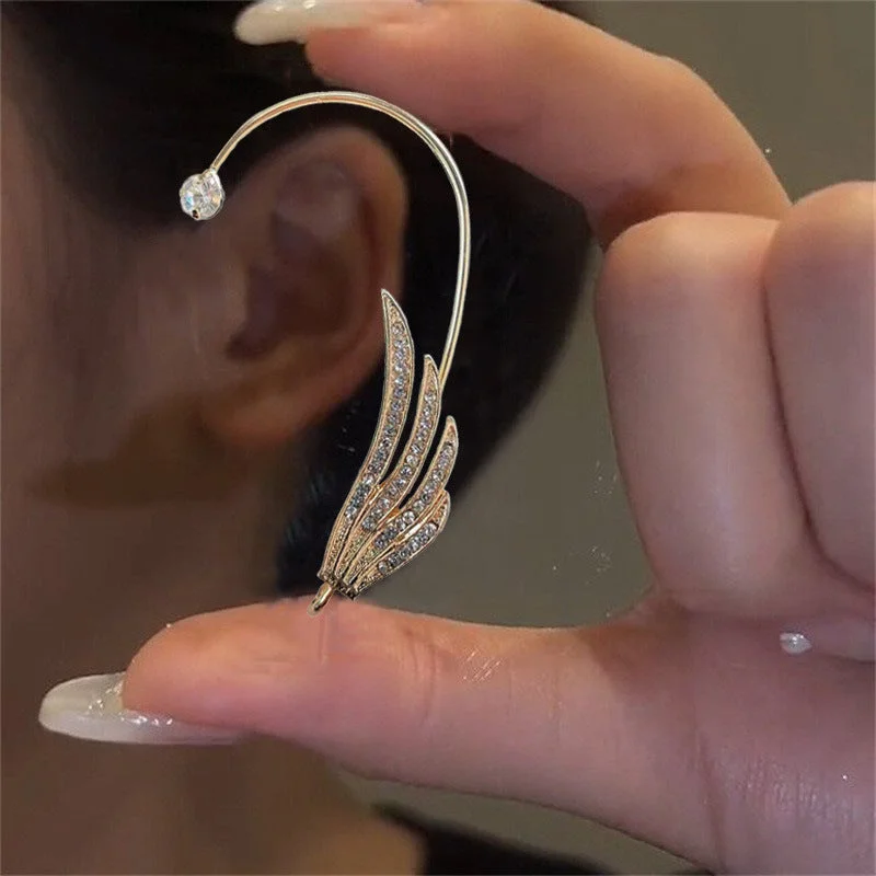 Angel Wings Golden Left Ear