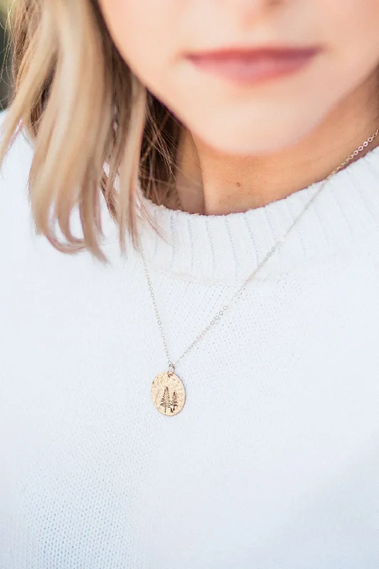 Simple Crystal Necklace-stand by me necklace {silver & gold}