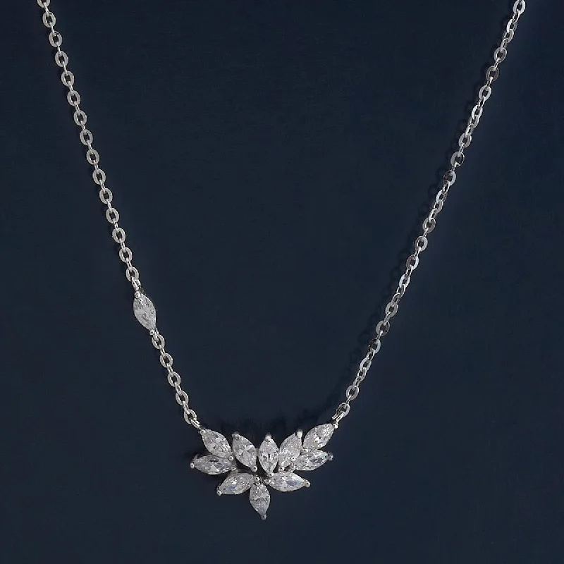 Modern Wedding Necklace-92.5 Silver Necklace 183006