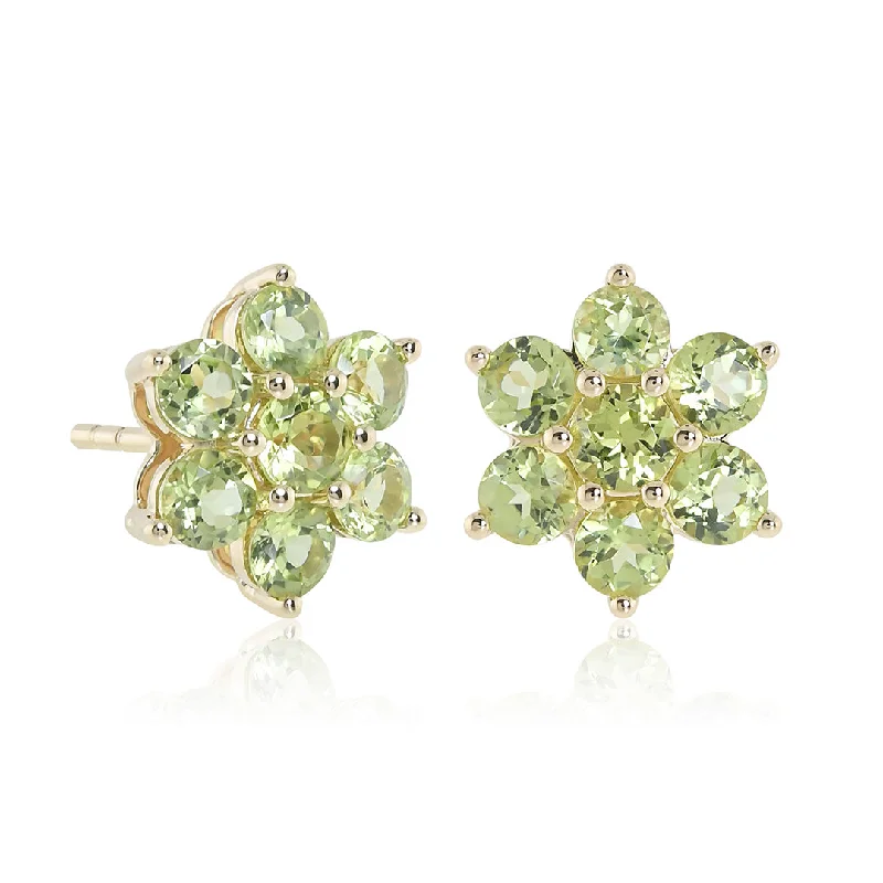 Cute Butterfly Earrings-Aurora Earrings in Peridots