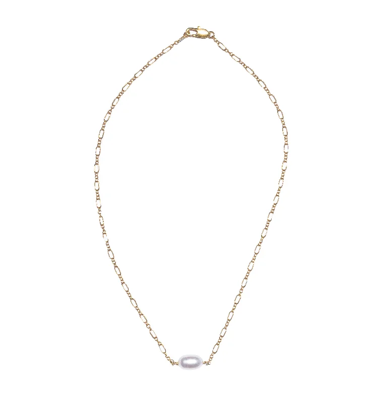 Simple Silver Necklace-PALOMA NECKLACE - GOLD