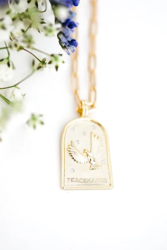 Boho Style Necklace-Enneagram Type Nine Necklace { Silver + Gold }