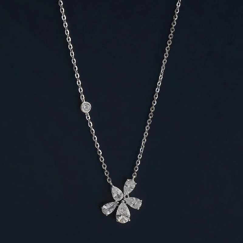 Custom Initial Necklace-92.5 Silver Necklace 183009