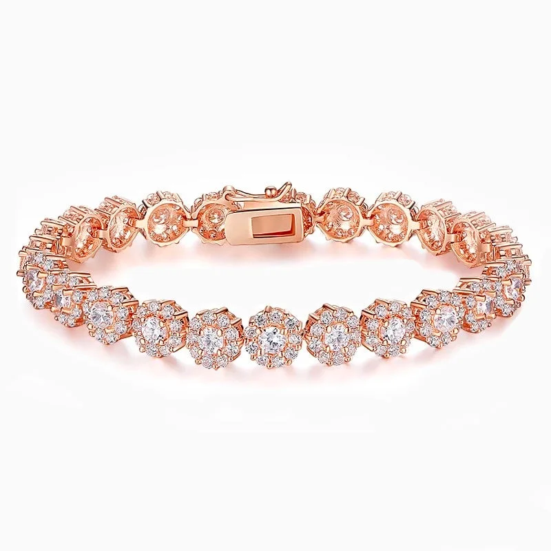 Luxury Leather Bracelet-Verano Moments Rose Gold Bracelet