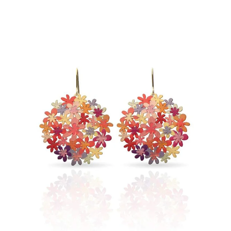 Luxury Wedding Earrings-RAS Orange Bouquet Earrings