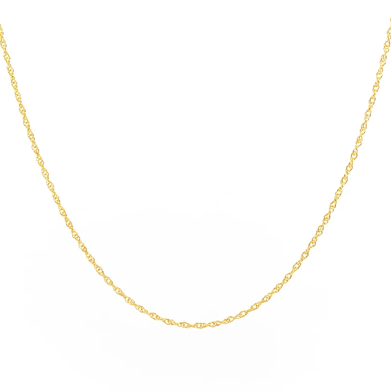 Gold Pendant Necklace-Gold Rope Chain Necklace