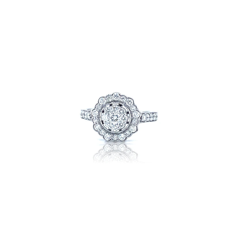 Custom Vintage Engagement Ring-RIYA DIAMOND RING