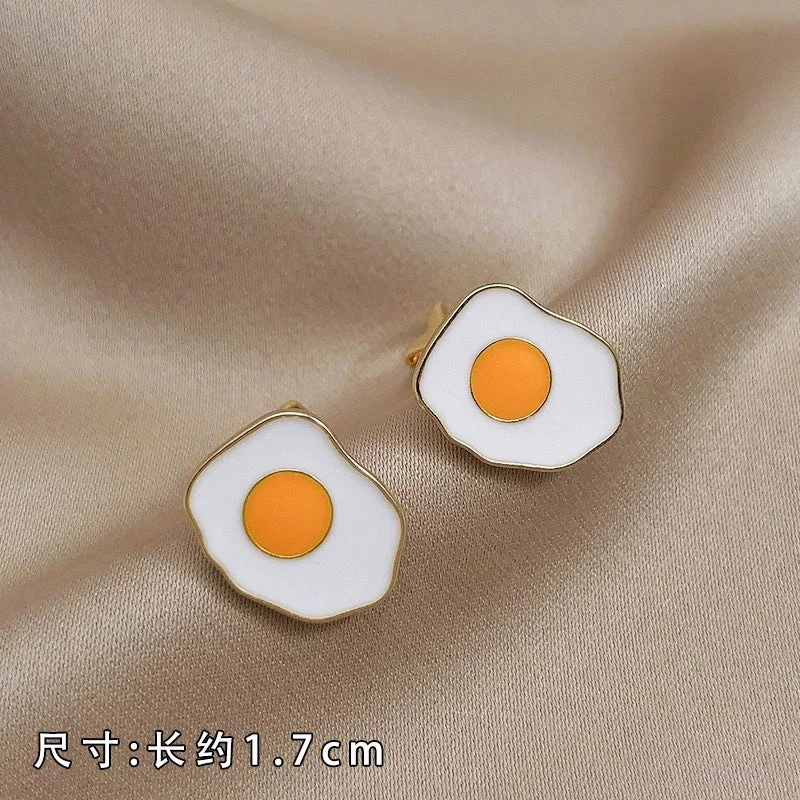 42# Yellow Poached Egg Ear Clip