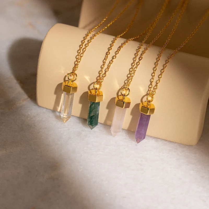 Delicate Chain Necklace-Crystal Quartz Necklaces