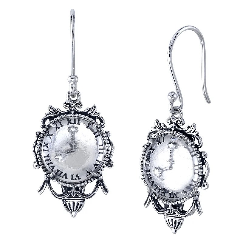 Customizable Earrings-Disney X RockLove CINDERELLA Clock Earrings